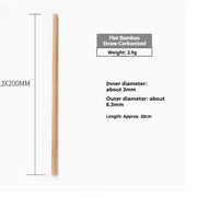 20cm Natural Bamboo Straw, Environmentally Friendly And Biodegradable