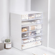 Cosmetic drawer type composable sorting box for students'' dormitory