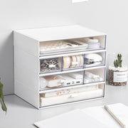 Cosmetic drawer type composable sorting box for students'' dormitory