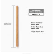 20cm Natural Bamboo Straw, Environmentally Friendly And Biodegradable