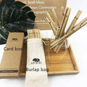 Environmental protection and biodegradable natural bamboo straw