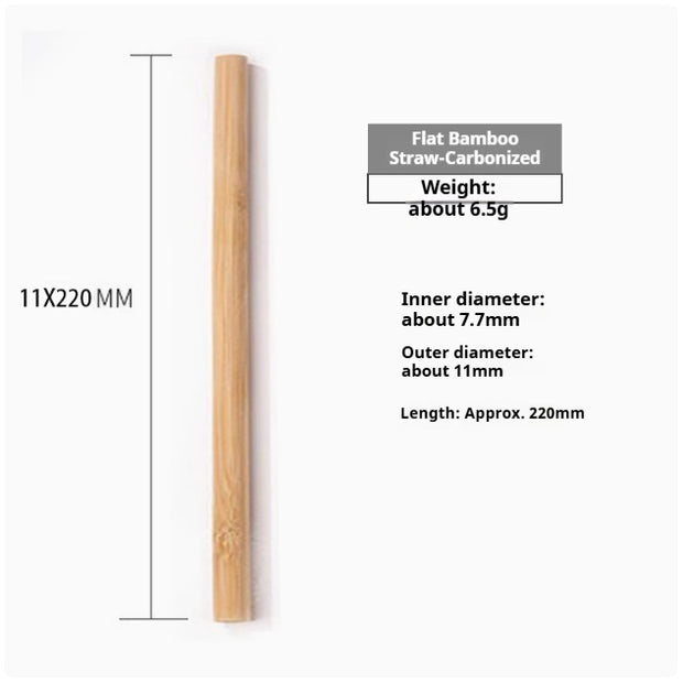 20cm Natural Bamboo Straw, Environmentally Friendly And Biodegradable