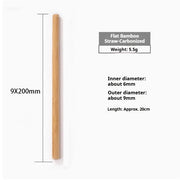 20cm Natural Bamboo Straw, Environmentally Friendly And Biodegradable