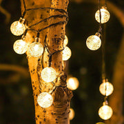 12M LED SOLAR POWERED Retro Bulb String Lights Garden Fairy Ball Outdoor Lamp